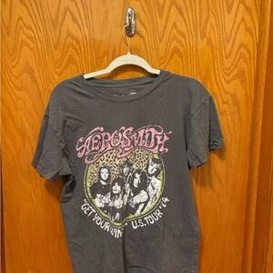 Aerosmith Gray Graphic Tee